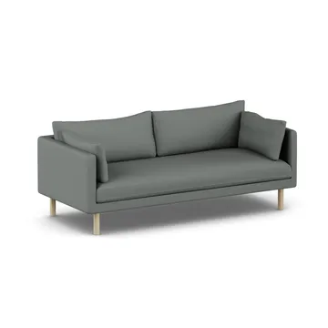 Linnevik sofa - Caleido Grey 1240-hvitoljet eik, 3-seters, uten skjørt - 1898
