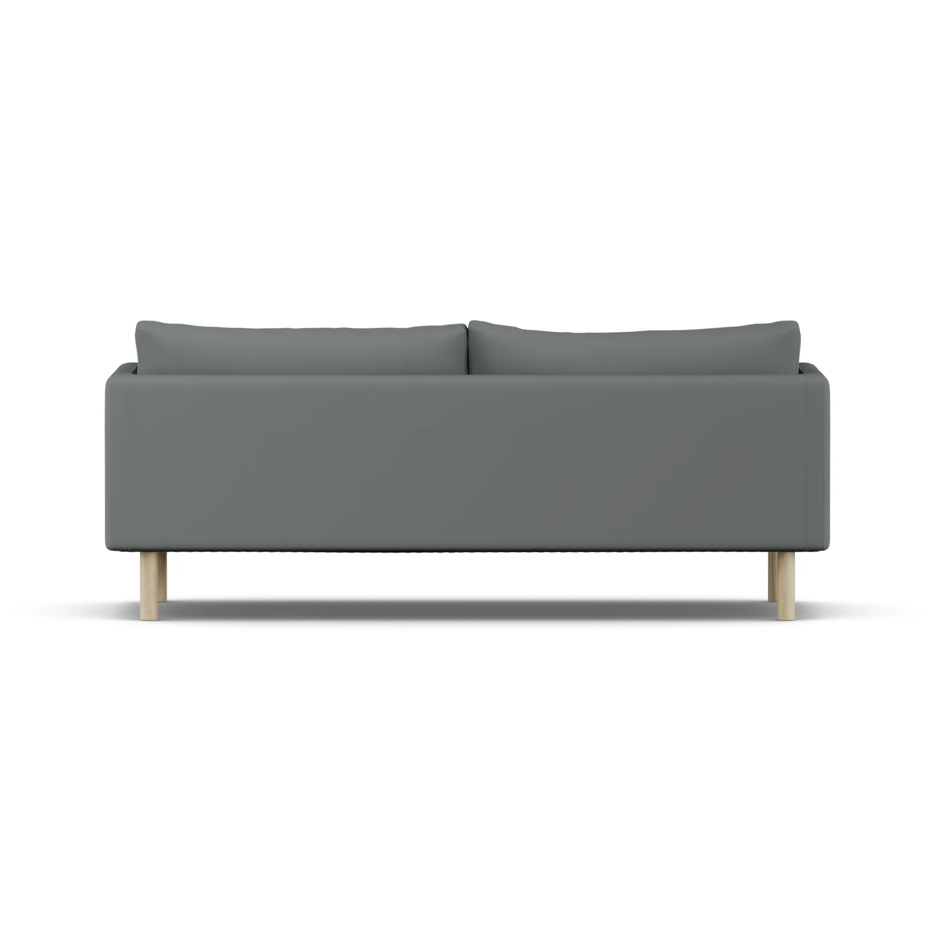 Linnevik sofa, Caleido Grey 1240-hvitoljet eik, 3-seters, uten skjørt 1898