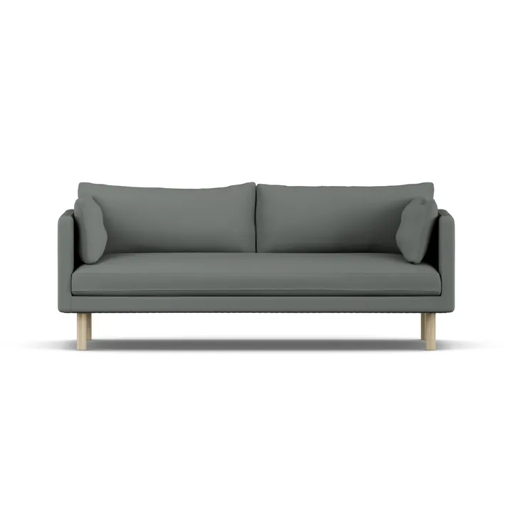 Linnevik sofa - Caleido Grey 1240-hvitoljet eik, 3-seters - 1898