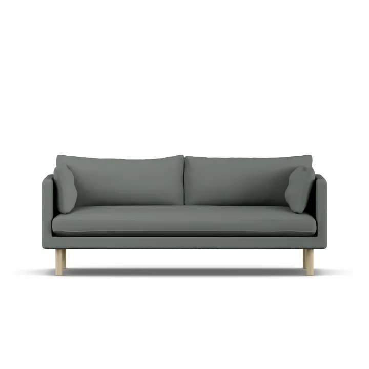 Linnevik sofa - Caleido Grey 1240-hvitoljet eik, 3-seters - 1898