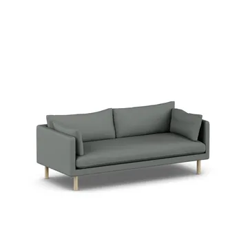 Linnevik sofa - Caleido Grey 1240-hvitoljet eik, 3-seters - 1898
