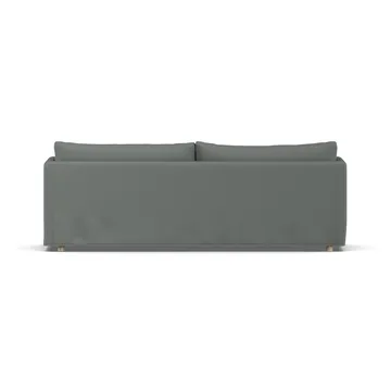 Linnevik sofa - Caleido grey 1240-hvitoljet eik, 4-seters, med skjørt - 1898