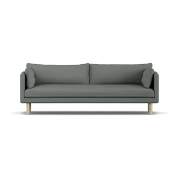 Linnevik sofa - Caleido Grey 1240-hvitoljet eik, 4-seters, uten skjørt - 1898
