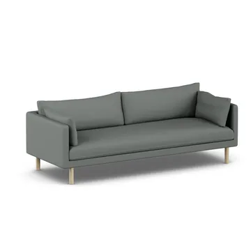 Linnevik sofa - Caleido Grey 1240-hvitoljet eik, 4-seters, uten skjørt - 1898