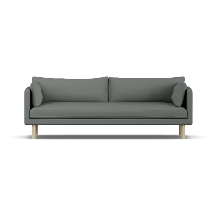 Linnevik sofa - Caleido Grey 1240-hvitoljet eik, 4-seters - 1898