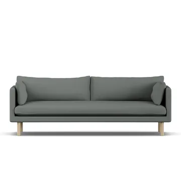 Linnevik sofa - Caleido Grey 1240-hvitoljet eik, 4-seters - 1898