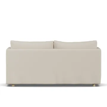 Linnevik sofa - Jump Beige 1956-hvitoljet eik, 2-seters, med skjørt - 1898