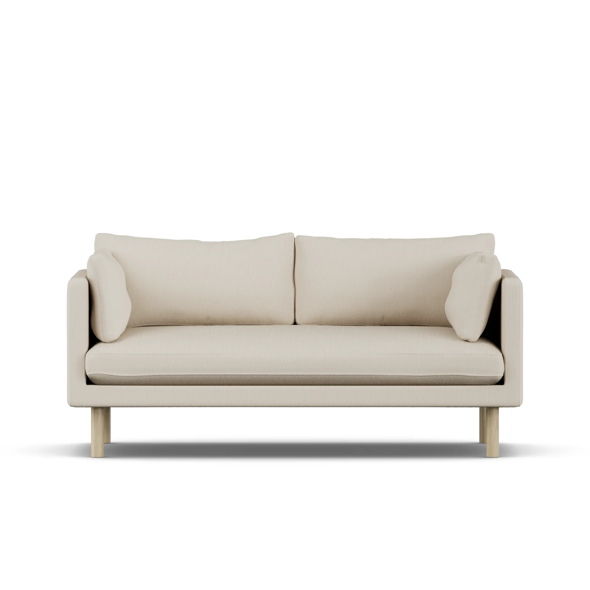 Linnevik sofa, Jump Beige 1956-hvitoljet eik, 2-seters 1898