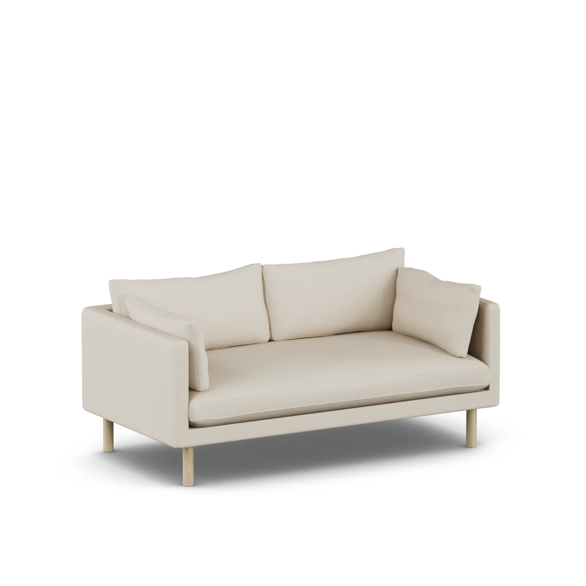 Linnevik sofa, Jump Beige 1956-hvitoljet eik, 2-seters 1898