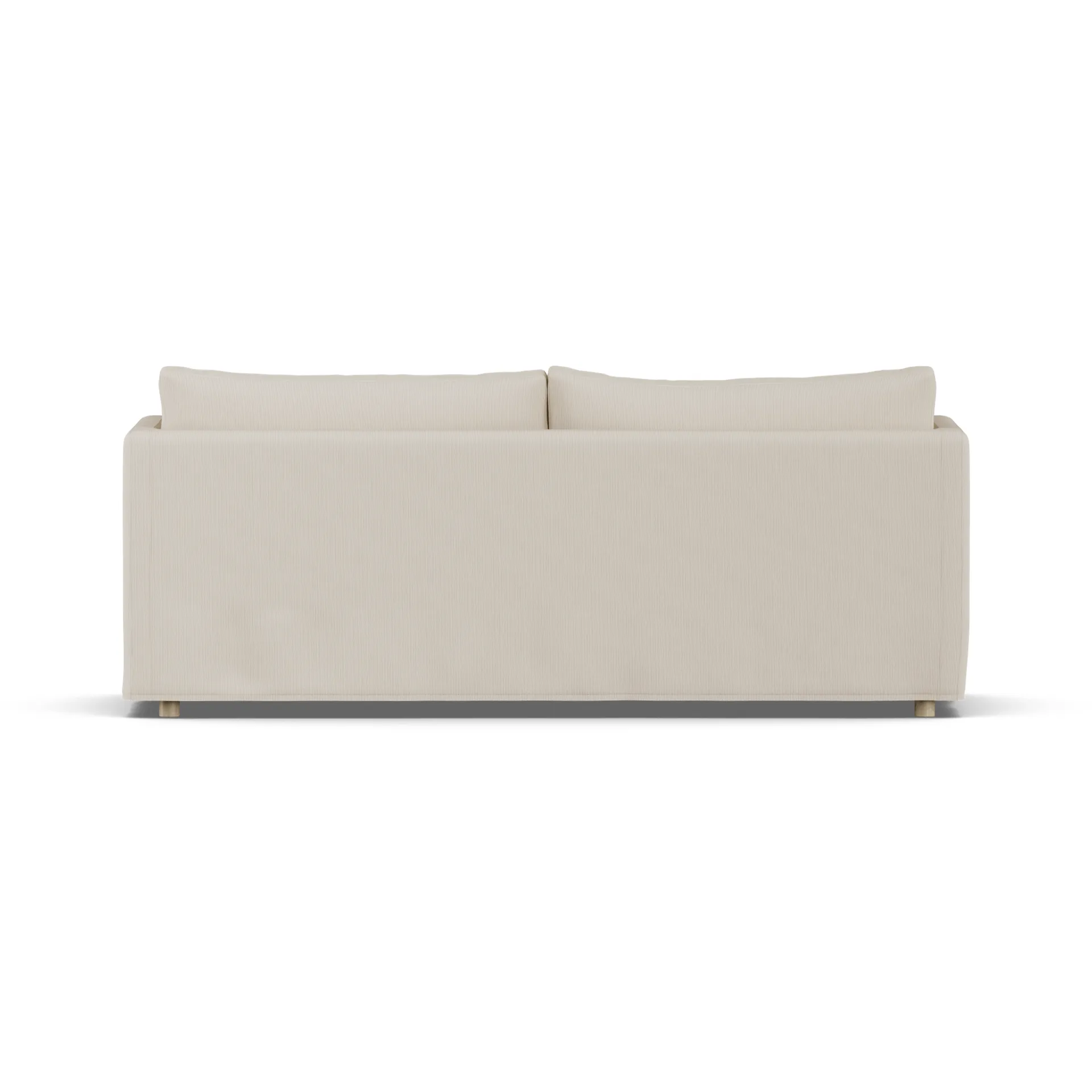 Linnevik sofa, Jump Beige 1956-hvitoljet eik, 3-seters, med skjørt 1898