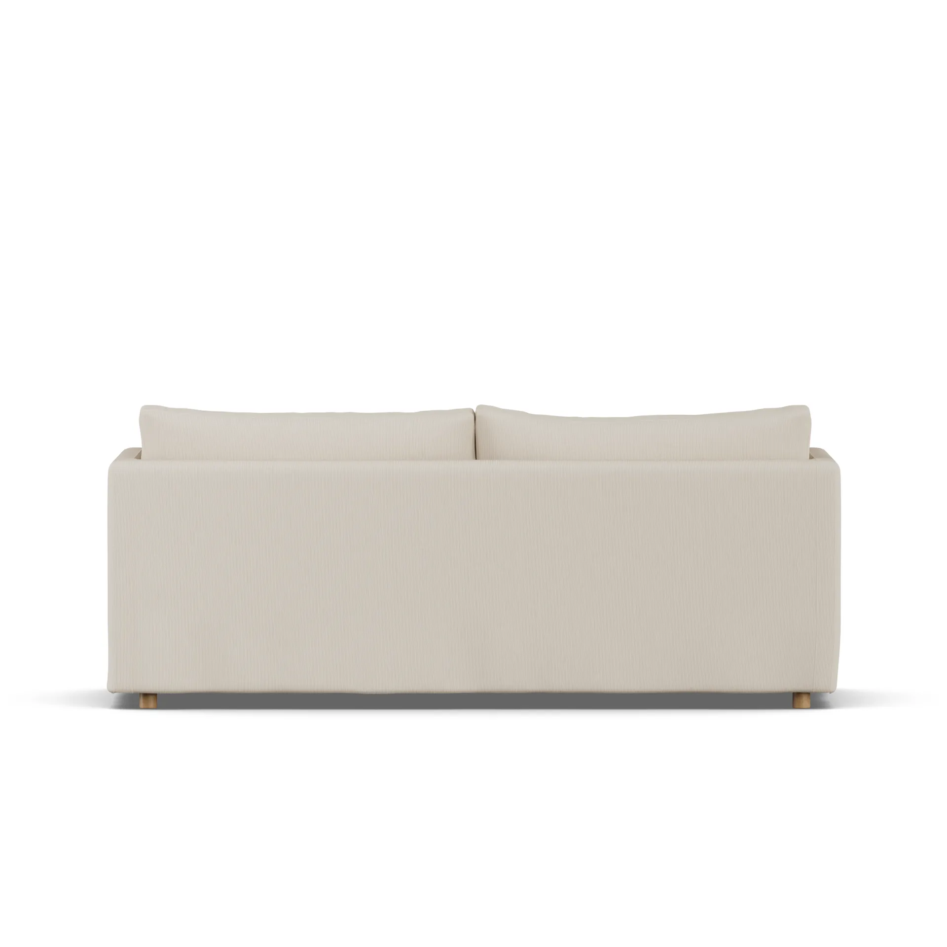 Linnevik sofa, Jump Beige 1956-hvitoljet eik, 3-seters, med skjørt 1898