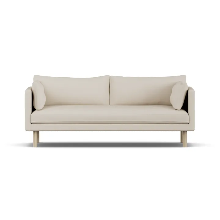 Linnevik sofa - Jump Beige 1956-hvitoljet eik, 3-seters - 1898