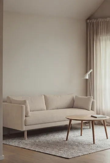 Linnevik sofa - Jump Beige 1956-hvitoljet eik, 3-seters - 1898