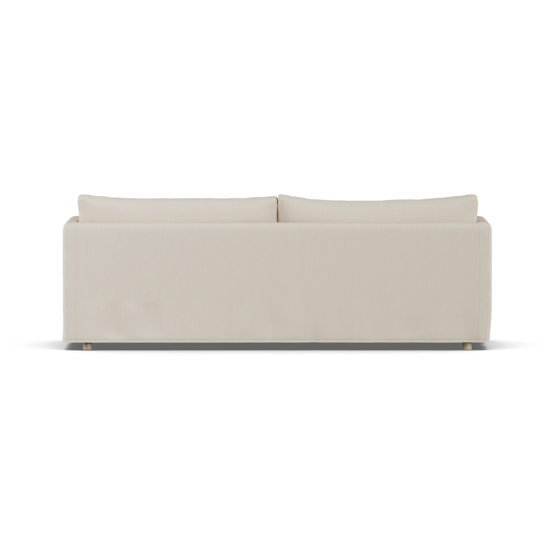 Linnevik sofa, Jump Beige 1956-hvitoljet eik, 4-seters, med skjørt 1898