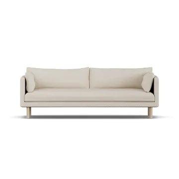 Linnevik sofa - Jump Beige 1956-hvitoljet eik, 4-seters, uten skjørt - 1898
