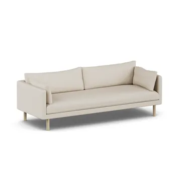 Linnevik sofa - Jump Beige 1956-hvitoljet eik, 4-seters, uten skjørt - 1898