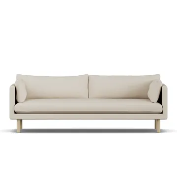 Linnevik sofa - Jump Beige 1956-hvitoljet eik, 4-seters - 1898