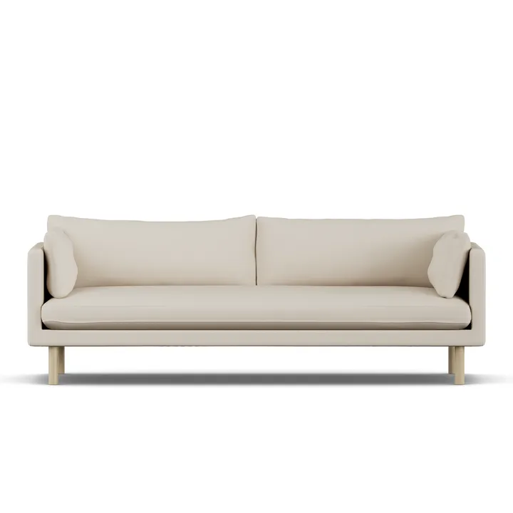 Linnevik sofa - Jump Beige 1956-hvitoljet eik, 4-seters - 1898