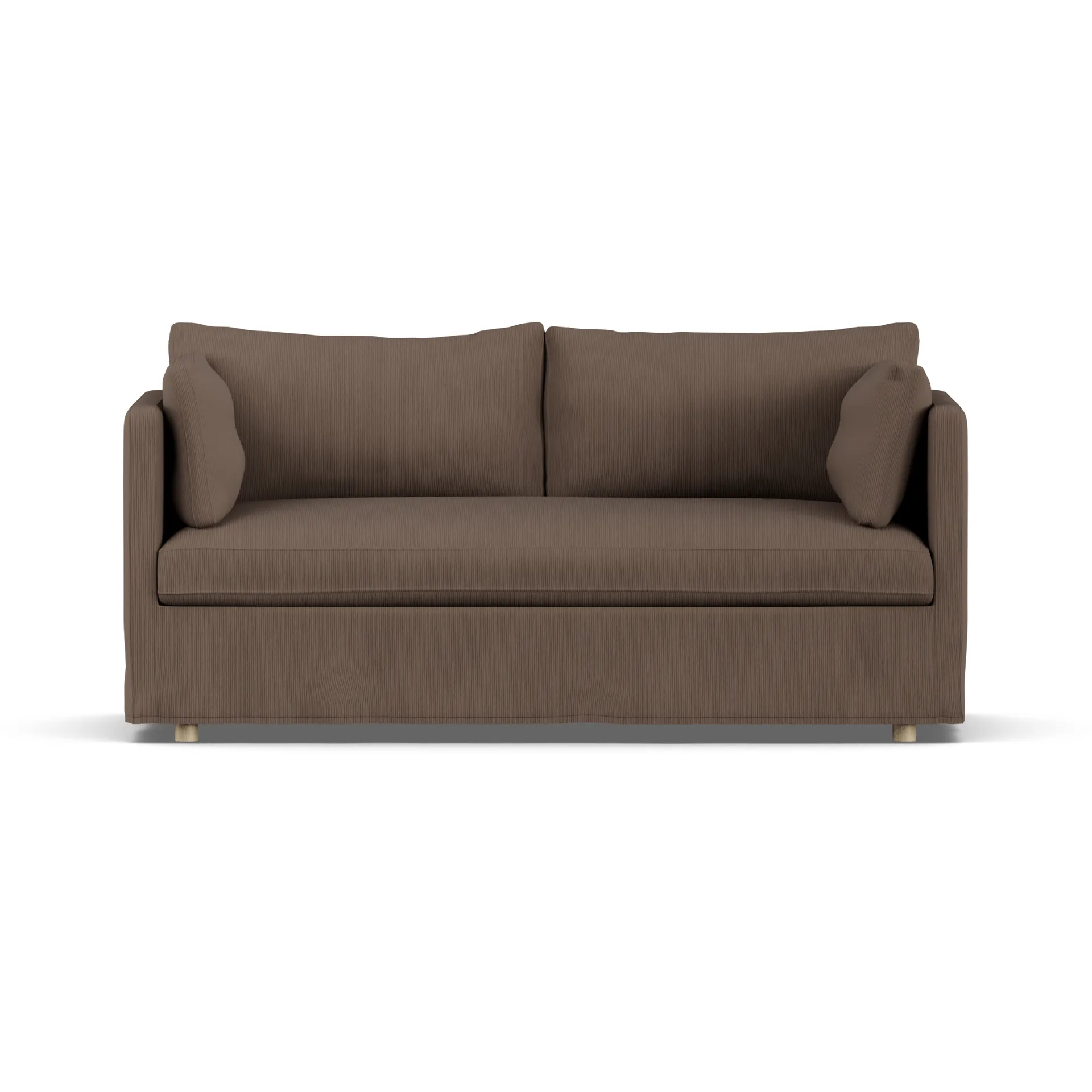 Linnevik sofa, Jump brown 1955-hvitoljet eik, 2-seters, med skjørt 1898