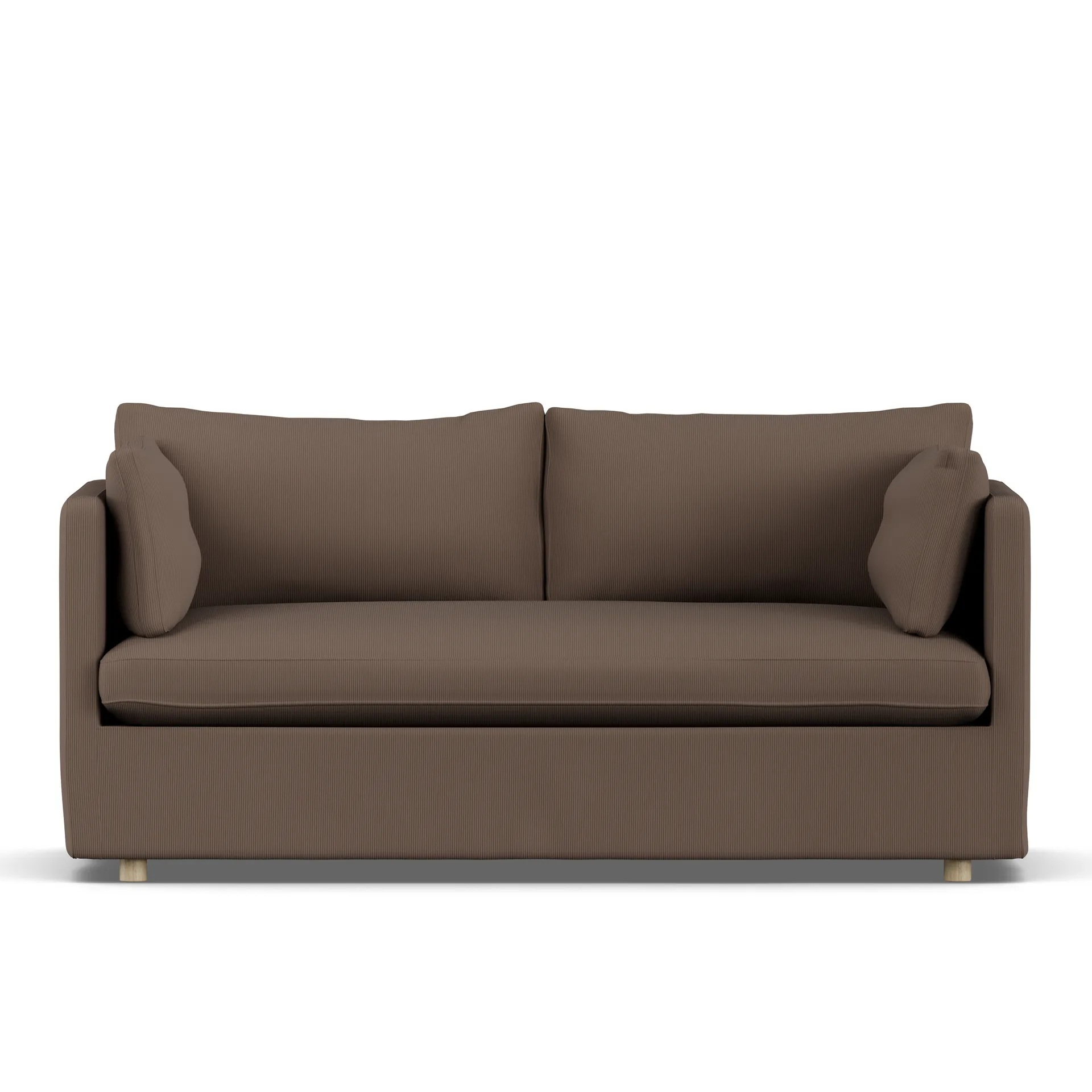 Linnevik sofa, Jump brown 1955-hvitoljet eik, 2-seters, med skjørt 1898