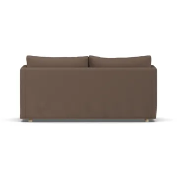 Linnevik sofa - Jump brown 1955-hvitoljet eik, 2-seters, med skjørt - 1898