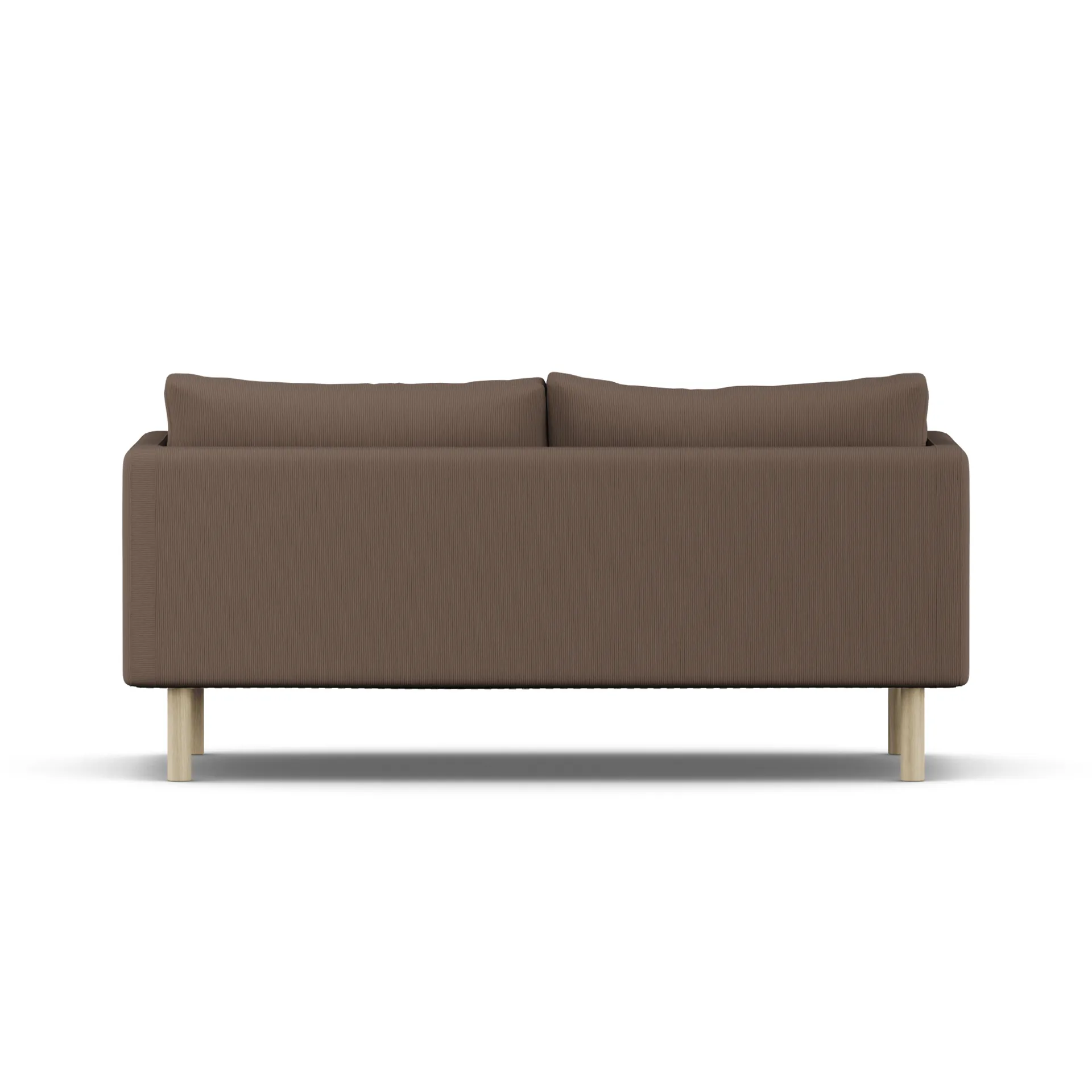 Linnevik sofa, Jump Brown 1955-hvitoljet eik, 2-seters, uten skjørt 1898