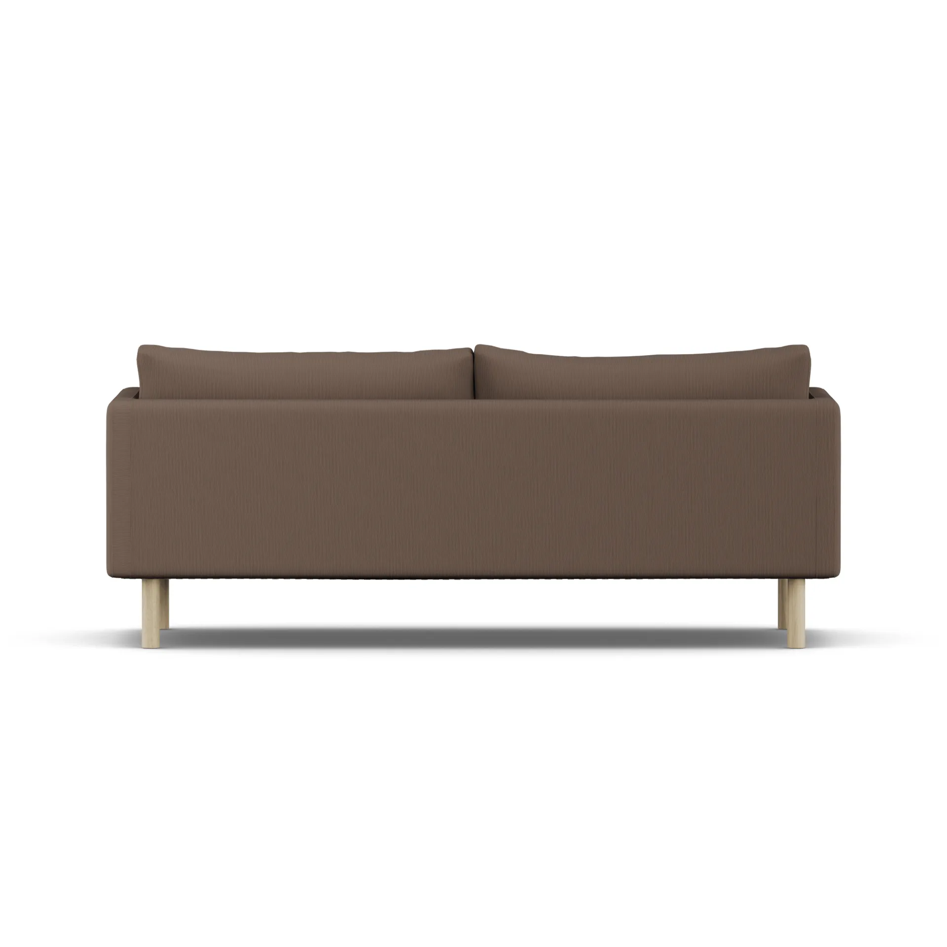 Linnevik sofa, Jump Brown 1955-hvitoljet eik, 3-seters, uten skjørt 1898