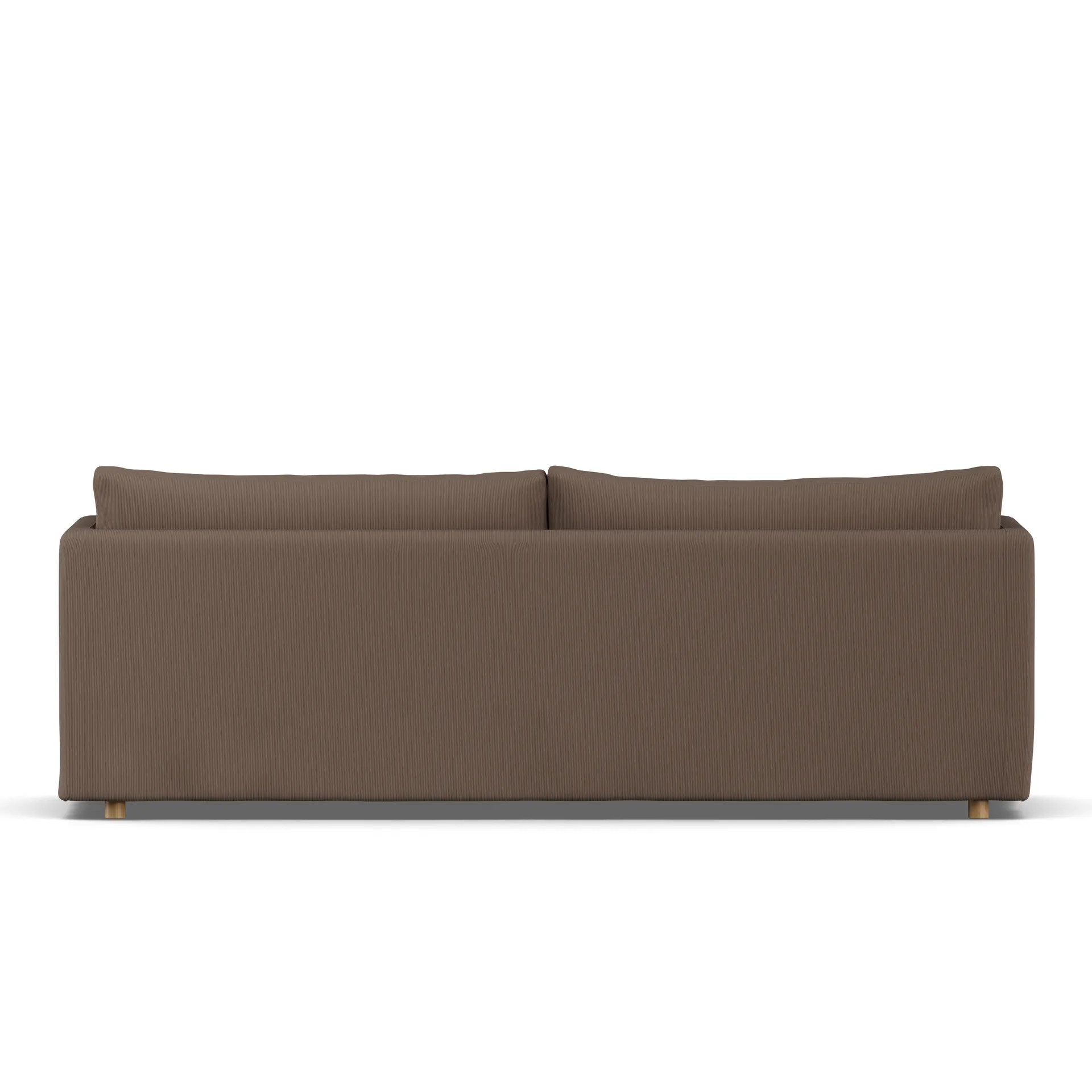 Linnevik sofa, Jump brown 1955-hvitoljet eik, 4-seters, med skjørt 1898