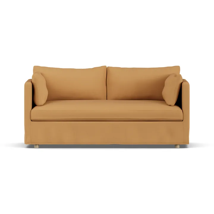 Linnevik sofa - Jump Honey 1959-hvitoljet eik, 2-seters, med skjørt - 1898
