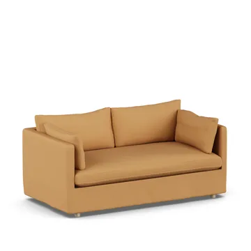 Linnevik sofa - Jump Honey 1959-hvitoljet eik, 2-seters, med skjørt - 1898