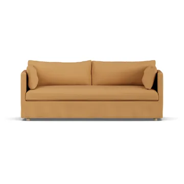 Linnevik sofa - Jump Honey 1959-hvitoljet eik, 3-seters, med skjørt - 1898
