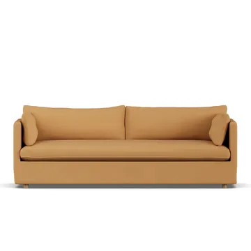Linnevik sofa - Jump honey 1959-hvitoljet eik, 4-seters, med skjørt - 1898