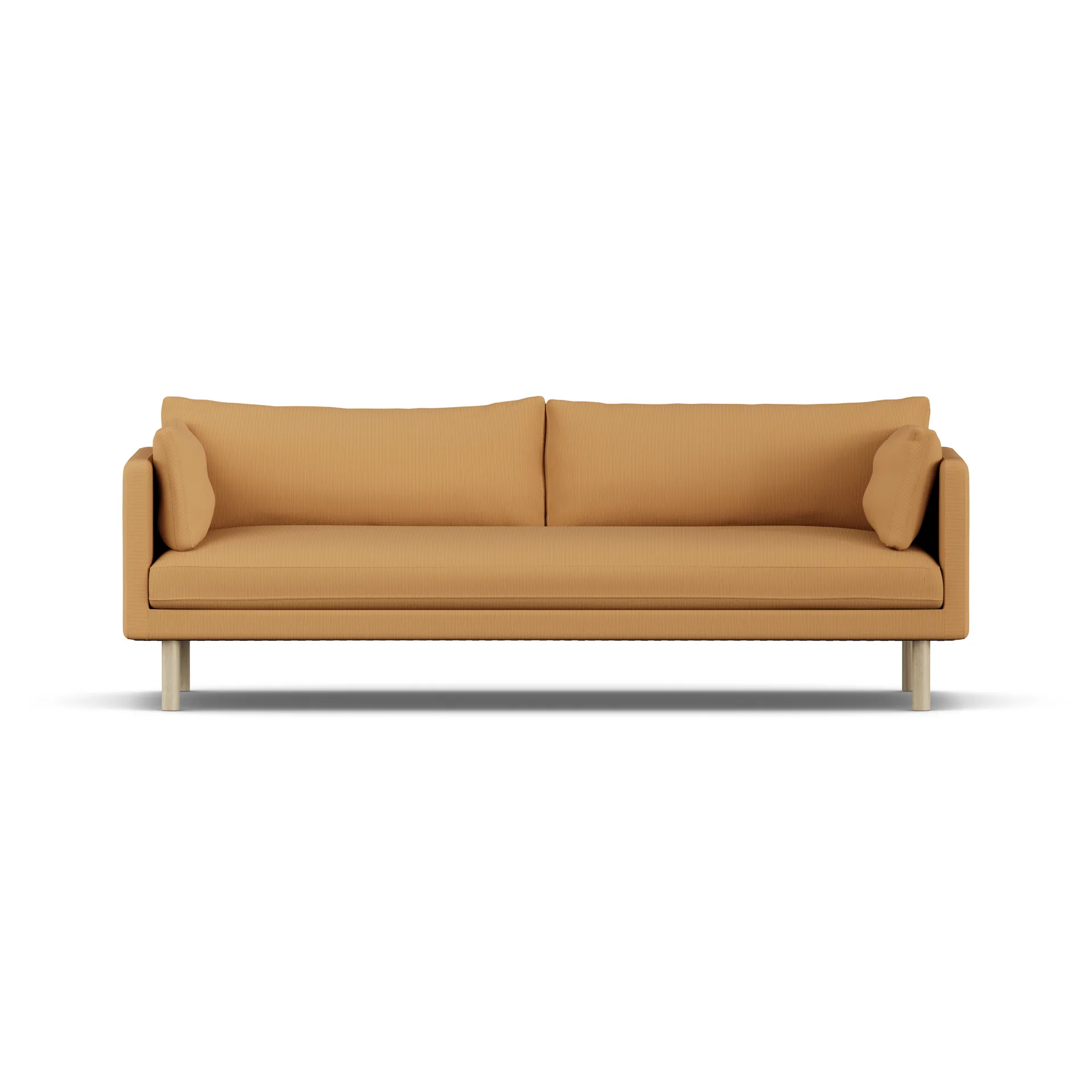Linnevik sofa, Jump Honey 1959-hvitoljet eik, 4-seters, uten skjørt 1898