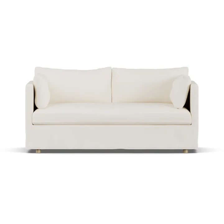 Linnevik sofa - Jump off white 1954-hvitoljet eik, 2-seters, med skjørt - 1898