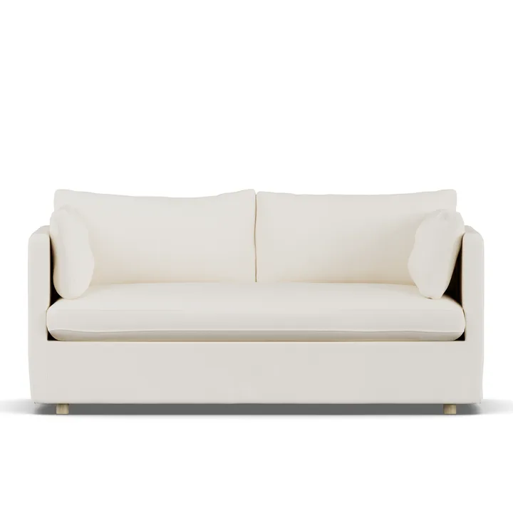 Linnevik sofa - Jump off white 1954-hvitoljet eik, 2-seters, med skjørt - 1898