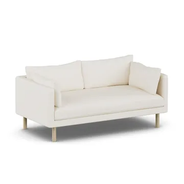 Linnevik sofa - Jump Off White 1954-hvitoljet eik, 2-seters, uten skjørt - 1898