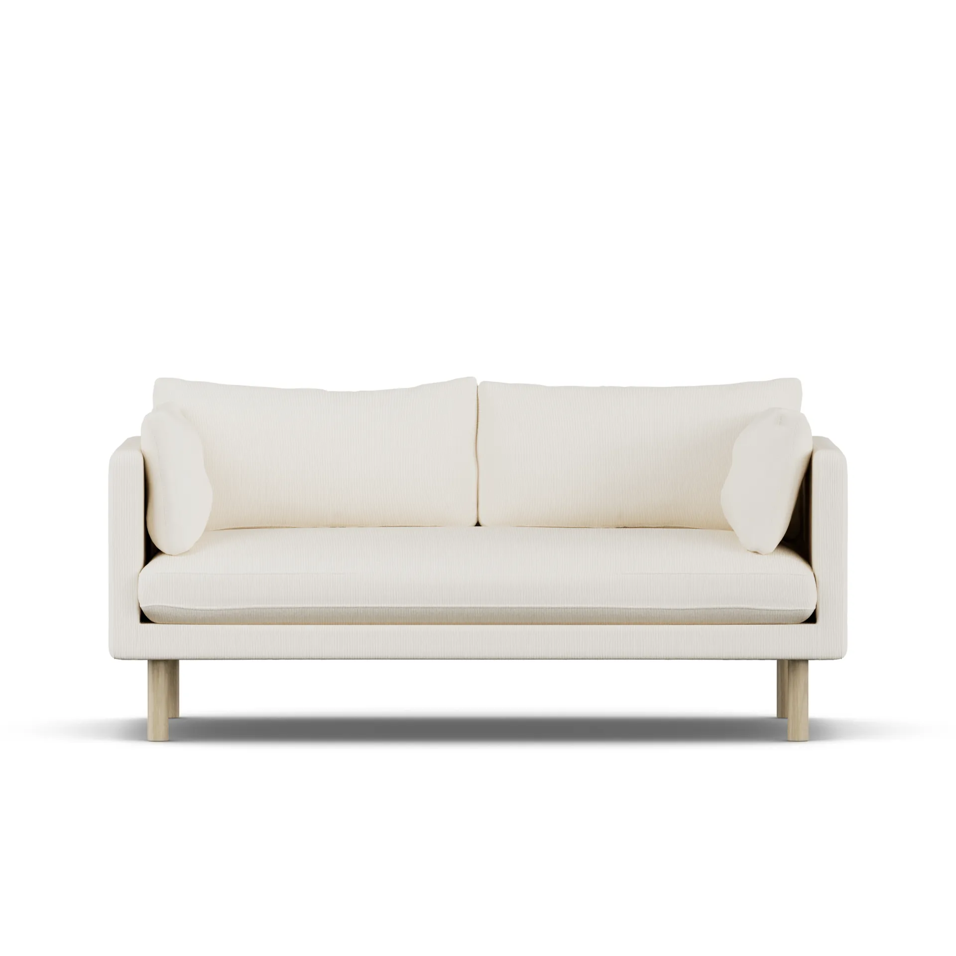 Linnevik sofa, Jump Off White 1954-hvitoljet eik, 2-seters 1898