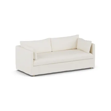 Linnevik sofa - Jump off white 1954-hvitoljet eik, 3-seters, med skjørt - 1898