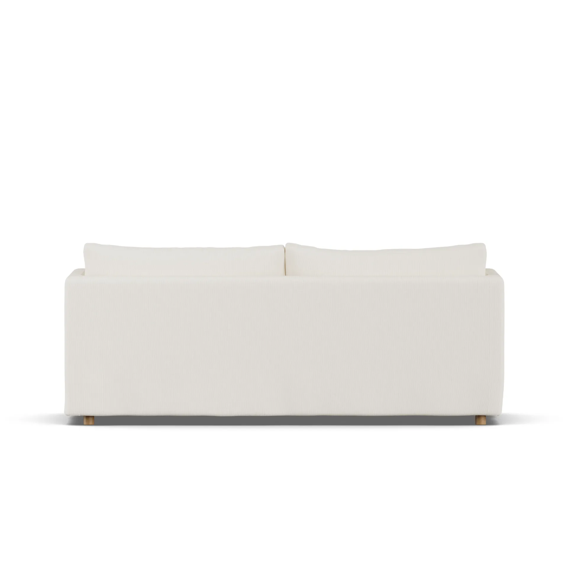 Linnevik sofa, Jump off white 1954-hvitoljet eik, 3-seters, med skjørt 1898
