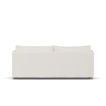 Linnevik sofa - Jump off white 1954-hvitoljet eik, 3-seters, med skjørt - 1898