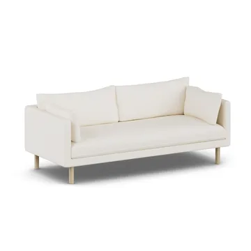 Linnevik sofa - Jump Off White 1954-hvitoljet eik, 3-seters, uten skjørt - 1898