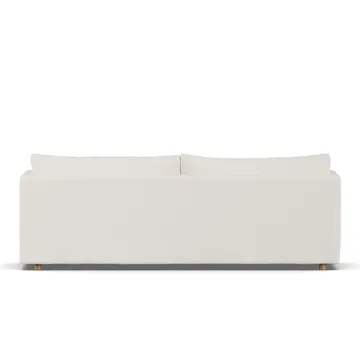 Linnevik sofa - Jump off white 1954-hvitoljet eik, 4-seters, med skjørt - 1898