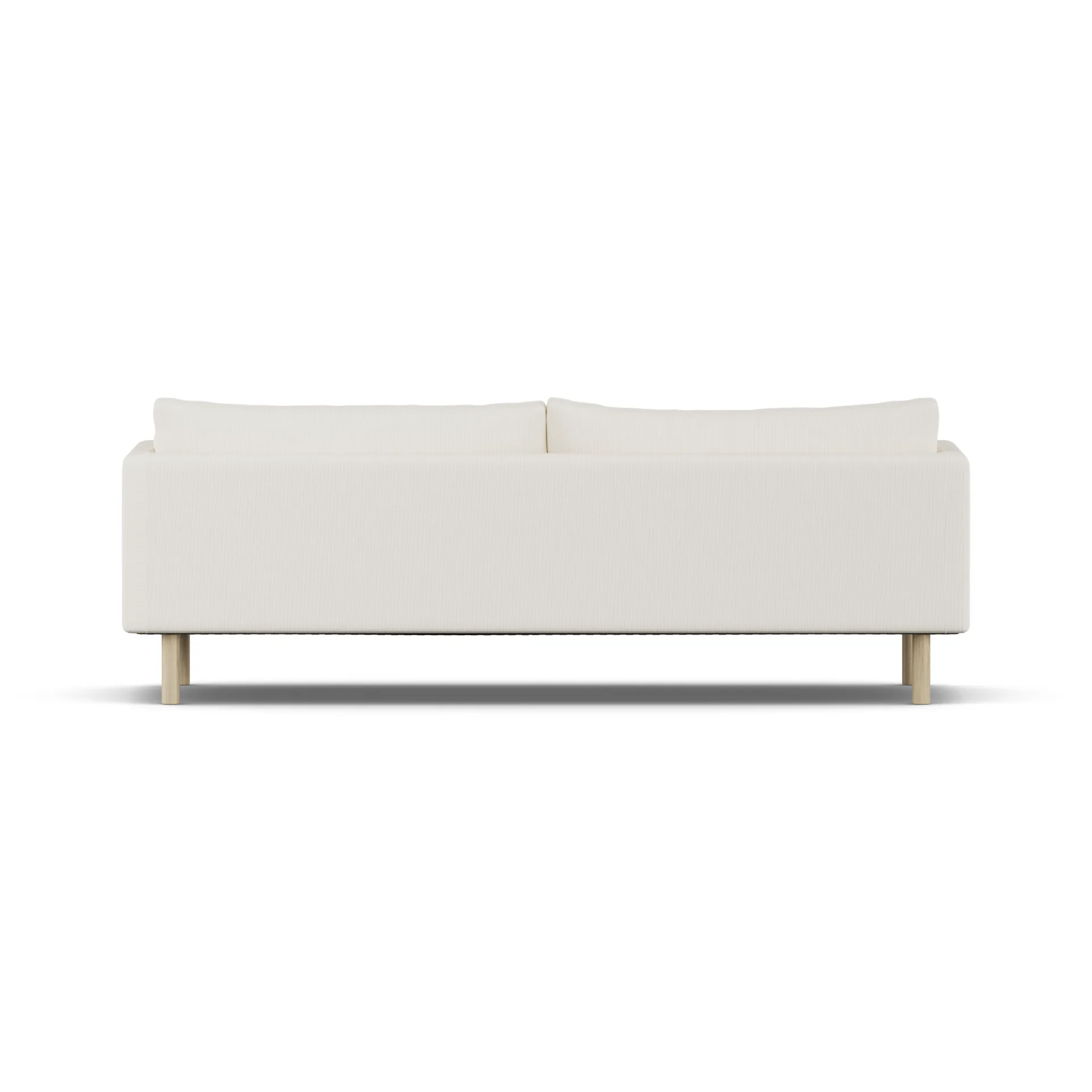 Linnevik sofa, Jump Off White 1954-hvitoljet eik, 4-seters, uten skjørt 1898