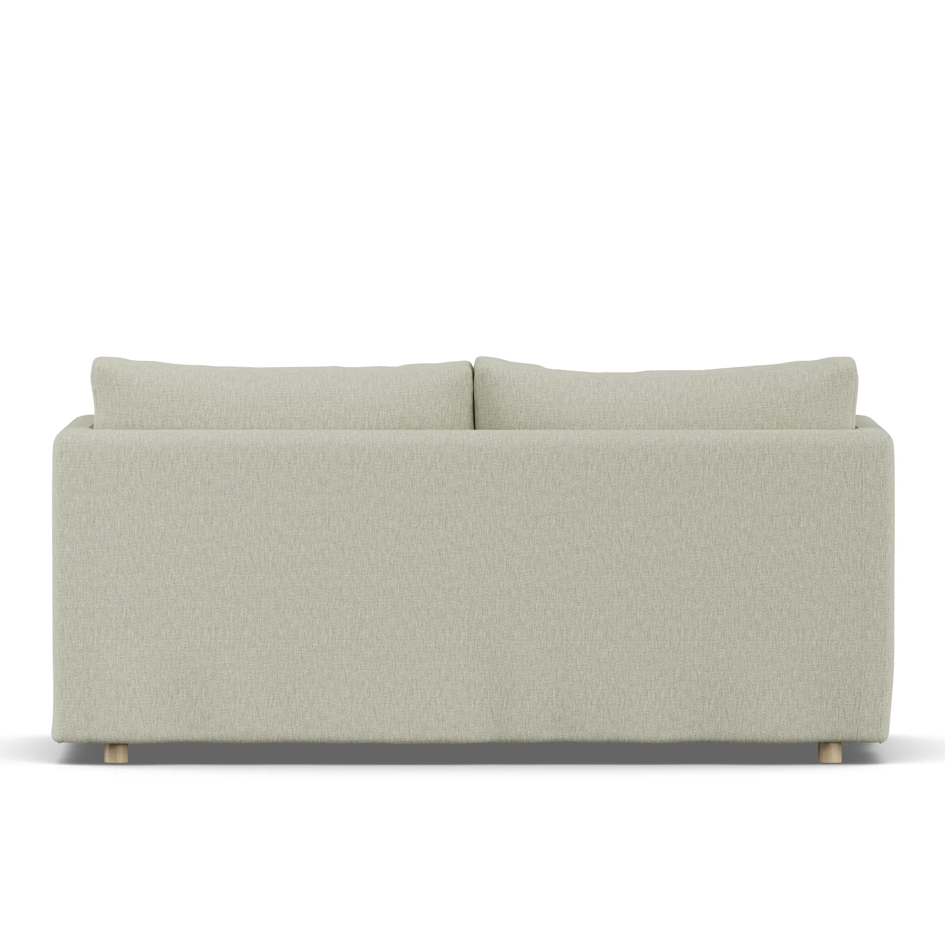 Linnevik sofa, Luiza Beige 3981-hvitoljet eik, 2-seters, med skjørt 1898