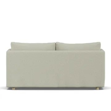 Linnevik sofa - Luiza Beige 3981-hvitoljet eik, 2-seters, med skjørt - 1898