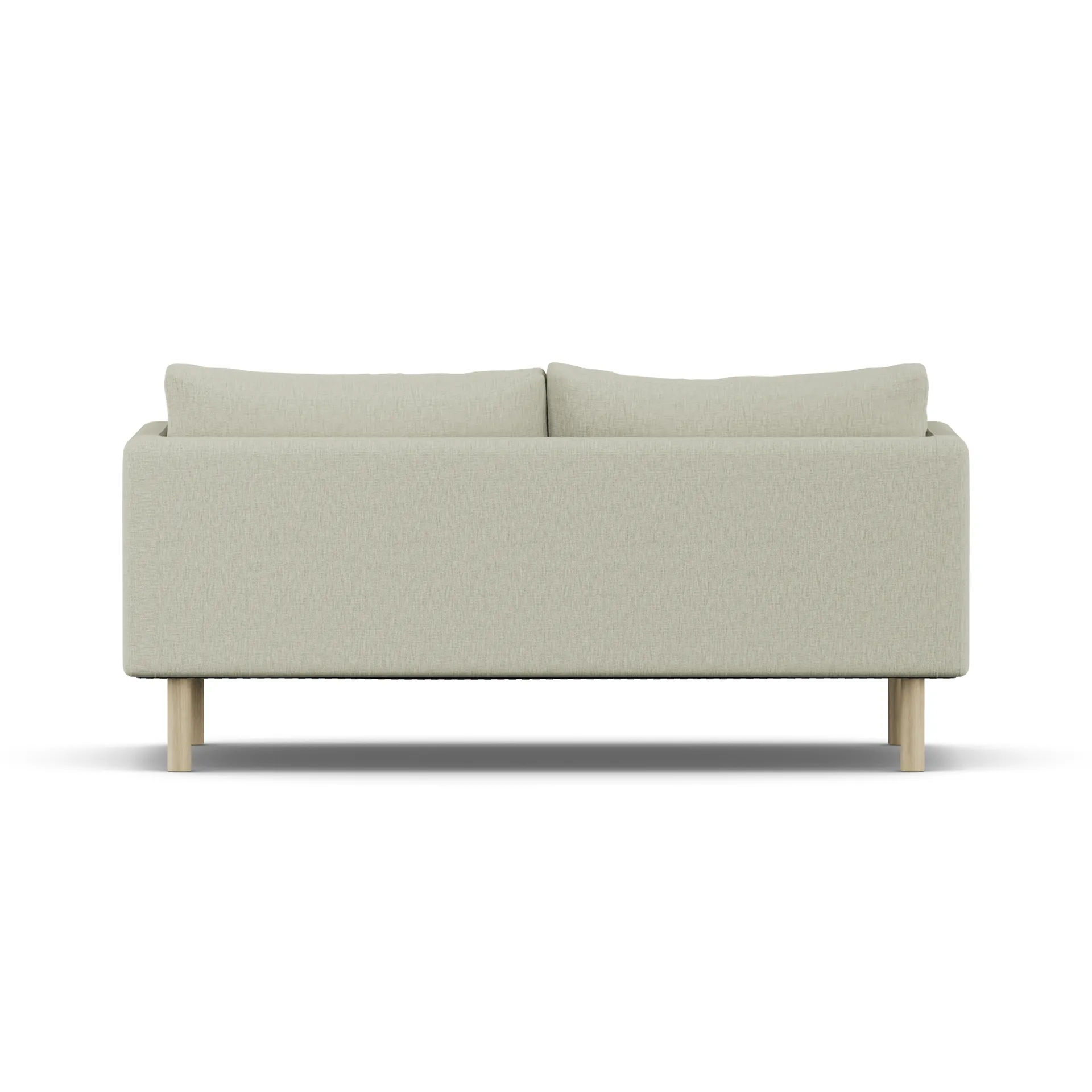 Linnevik sofa, Luiza Beige 3981-hvitoljet eik, 2-seters, uten skjørt 1898