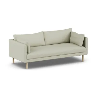 Linnevik sofa - Luiza Beige 3981-hvitoljet eik, 3-seters, uten skjørt - 1898