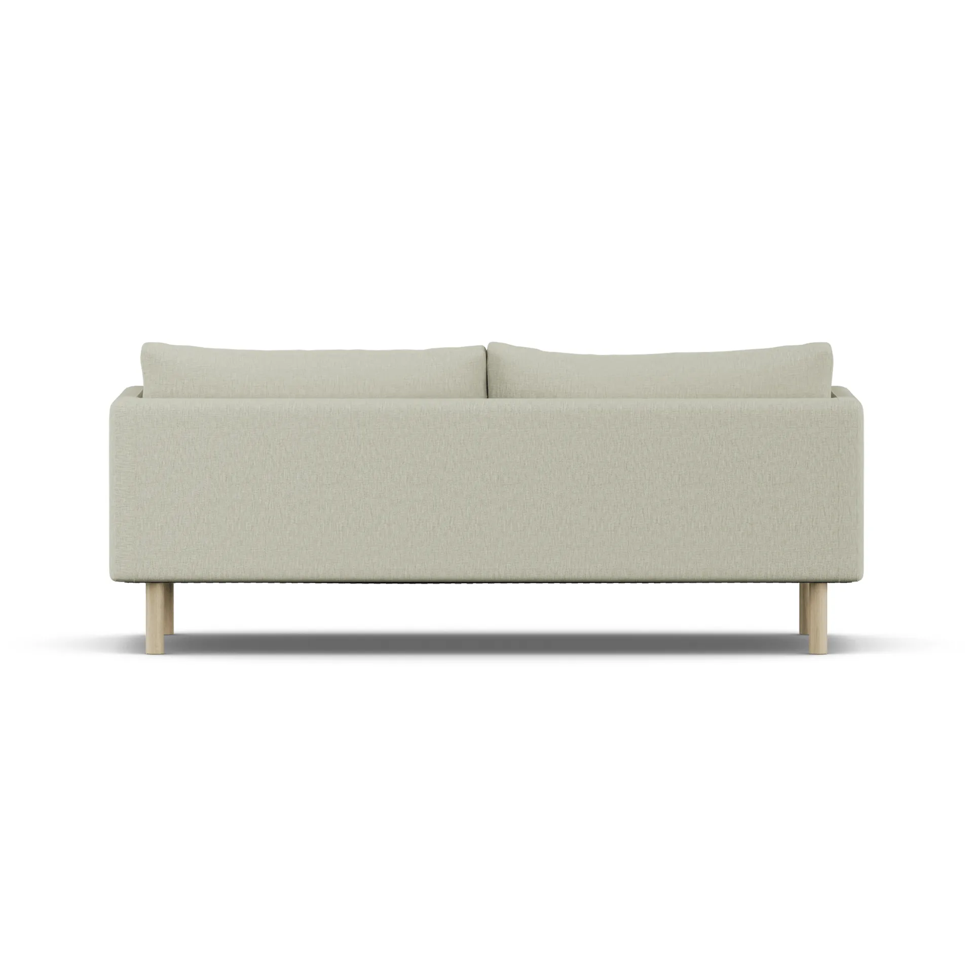 Linnevik sofa, Luiza Beige 3981-hvitoljet eik, 3-seters, uten skjørt 1898
