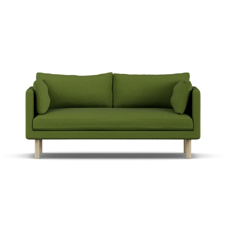 Linnevik sofa - Luiza Green 3975-hvitoljet eik, 2-seters - 1898
