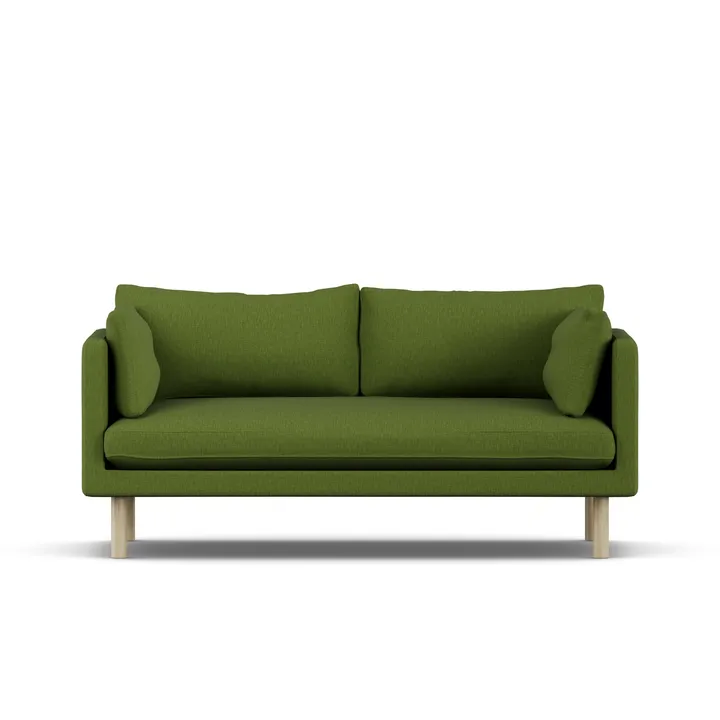 Linnevik sofa - Luiza Green 3975-hvitoljet eik, 2-seters - 1898